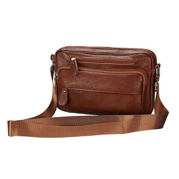 New Men's Handbags 100% Cow Genuine Male Shoulder Real Natural Leather Crossbody Bag Messenger Bags