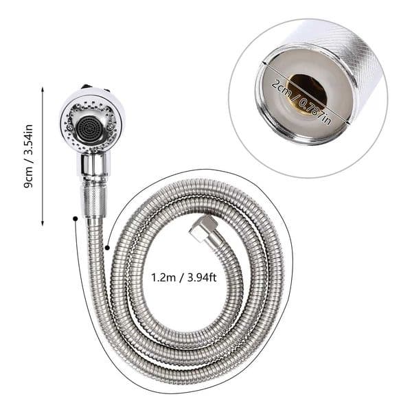 Salon Shower Head Shampoo Beauty Bath Faucet Tub Spray With 120cm Hose for Hair Salons Bathrooms Kitchens X2506121