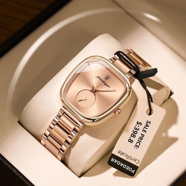 POEDAGAR Watch for Woman Waterproof Stainless Steel Quartz Ladies Watch High Quality Womens Watches Elegant Female Clock 250606