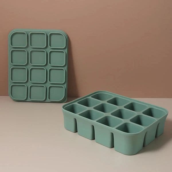 12 Grid Ice Cube Mold Silicone Ice Cube Tray Square Tray Mould Easy Release Silicone Ice Cube Forms Bar Kitchen Accessories 250613