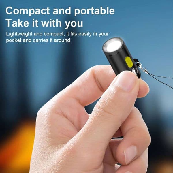 LED Small Pocket Aluminum Alloy Portable Flashlight Emergency Light for Outdoor Hiking Camping