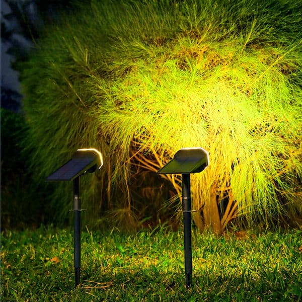Solar Powered Tree Outdoor Garden Yard Home Integrated Ground Stake Motion Sensor Lawn Light