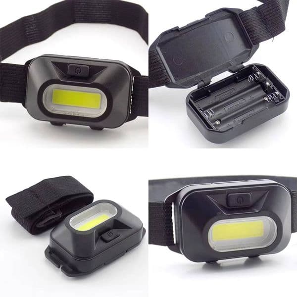 Mini Cob Headlight Outdoor Camping Light Flashlight Tourism Equipment Hiking Cycling Fishing