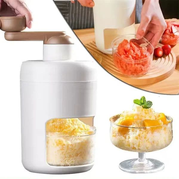 Mini Easy Ice Shaver Creative Shredding Shaved Crushing Machine Household Hand-Cranking Practical Portable Ice Cream Tools 250613