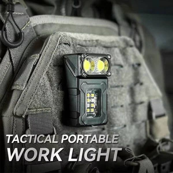 Outdoors Work Mini Portable Magnet LED USB Rechargeable Camping Light with Backpack Strap Clip Hiking Tools