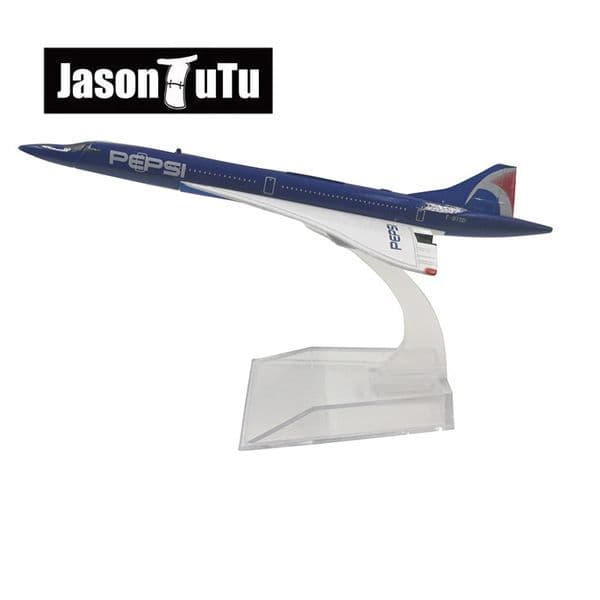JASON TUTU 16cm Concorde Plane Airplane Model Aircraft Model Diecast Metal 1/400 Scale Planes 250613
