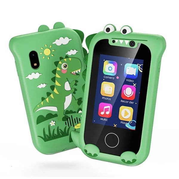 Kids Smart Toy Phone Toddler Touchscreen Game Phone MP3 Music Player with Dual Camera for Girl Boy Christmas Birthday Gifts 250605