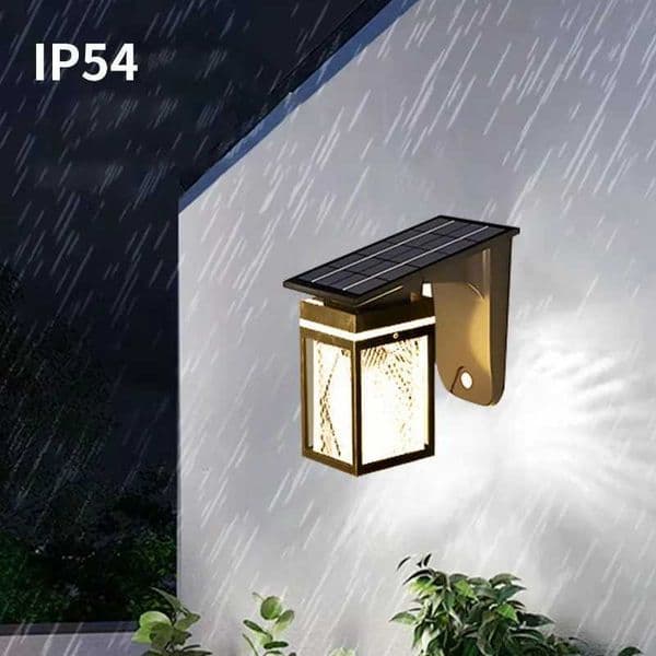 Solar Wall Lights Outdoor Waterproof IP54 3 Color LED Lantern Safety Light for Patio Garden Decoration Deck Porch Barn Garage Z250613