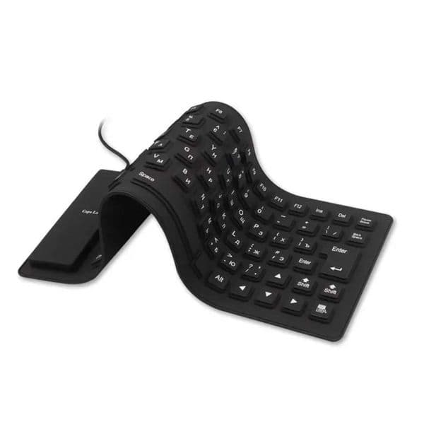 85 Keys Silicon Soft Russian Keyboard USB Plug Play Wired Gamer Waterproof Russian Keyboard Tablet Desktop Pad PC Tablet X250614