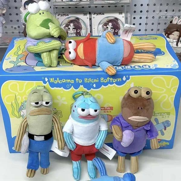 Bikini Bottom Buddies Series Funny Blind Box Toys Trendy Dolls Collection Ornaments Mystery Box Birthday Gift XJ250616