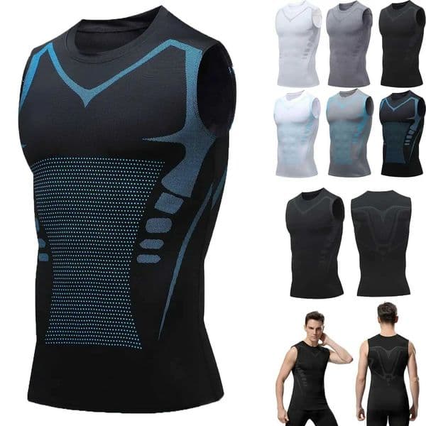 Summer Cool Men Shaping Vest Sleeveless Shirt Tight Compression Shapewear Shirts Tank Tops Body Shaper Breathable Ice Silk Vest W250616