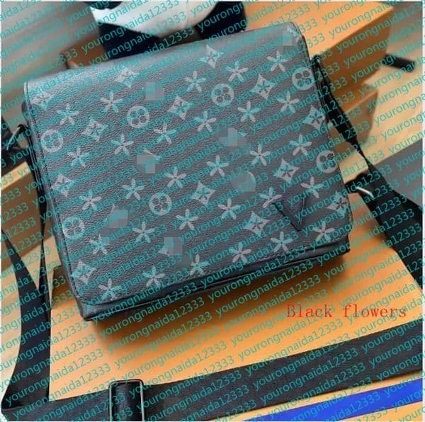 Mens Shoulder PU leather Designers Messenger Bag Famous Trip Postman Classic Handbag Briefcase Crossbody Good quality Bags with dust bag