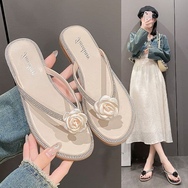 Women's Sandals Summer New Outdoor Shoes Designer Sandals Fairy Style Beach Women's Slippers Fashion Women's Sandals