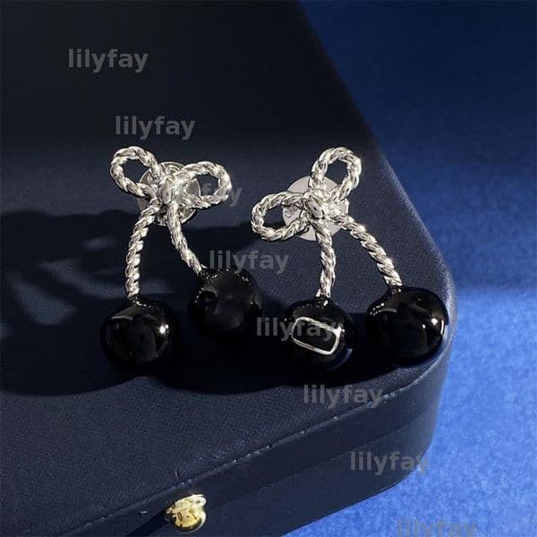 Luxury Jewelry Cherry Earrings Woman Luxury Designer Earring Jewelry Round Crystal Rhinestone Pearl Earrings Women 18k Diamond Earrings Designer For Women