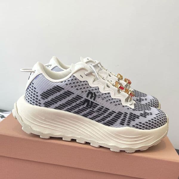 Designer Men Womens Dad Shoes Fashion Technical Fabric Sneakers Womens Casual Sneakers Rubber sole Lug trea Mens Thick soled Sneakers