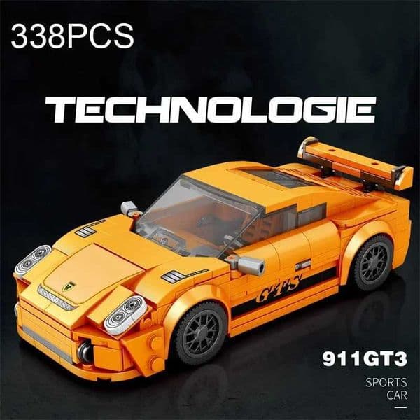 338pcs Ci Champion Racing Building Blocks Supercar Sports Car Model Bricks Toys Adult Desktop Display Children Holiday Gifts XJ260617