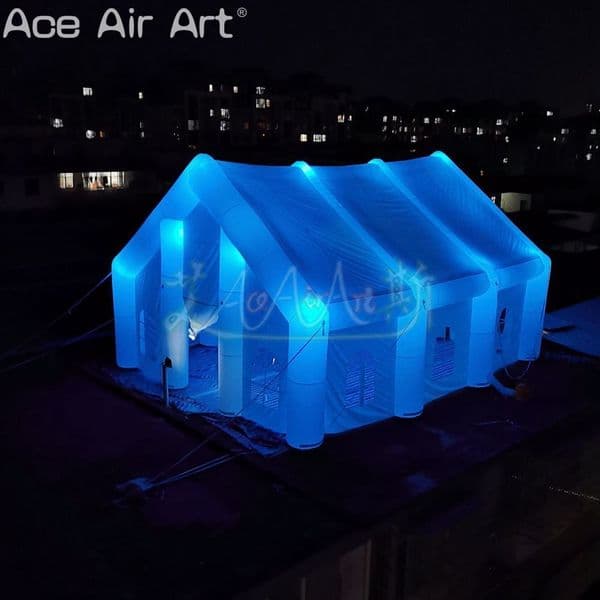 Wedding Church Inflatable Party Tent DJ Disco House with Colored Lights and Remote Controls for Holiday Celebration or Anniversary