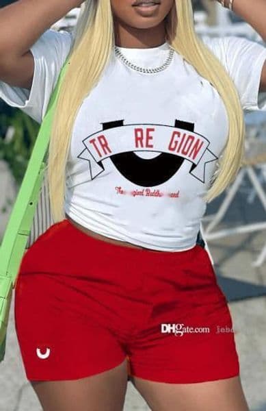 2025 Summer Designer Tracksuit Fashion Printed Two Piece Set Women Short Sleeve T-shirt Loose Shorts Casual Sports Track Suit Outfits
