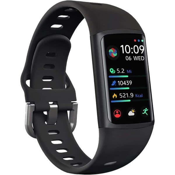 Slim FINO 3 FITVII Fiess Tracker Smart Watch Oxygen Sleep Monitor Heart Rate Blood Pressure IP Waterproof Health Activity Trackers with Calories