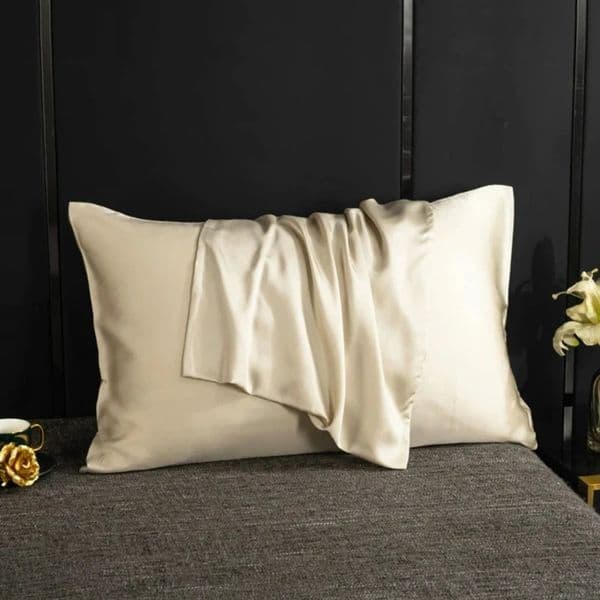 Mulberry Silk Pillowcase Bed Pillow Covers White Black Gray Champagne Gold Cases Home Bedding Standard Queen Size 250616