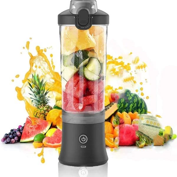 Portable Blender 600ML Electric Juicer Fruit Mixers 4000mAh USB Rejected Smoothie Mini Blender Personal Juicer colorf 250617