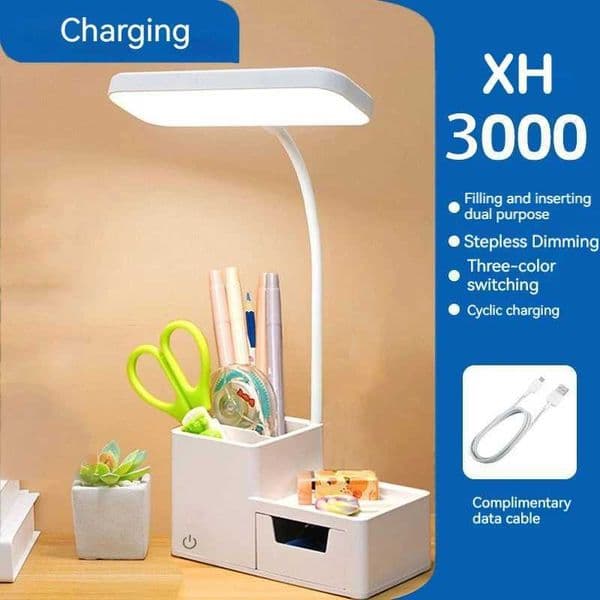 Touch LED Desk Lamp 3 Levels Dimmable Night Light USB Rechargeable Eye Protection Foldable Table Lamp Bedroom Bedside Reading Z250618