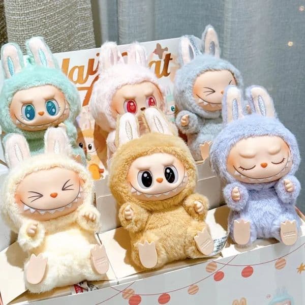 2026 New Cherry Doll Cologne Keychain Wallet Purse Chain Keyring Labubu Perfume Bag perfume Charms La Bubu cologne Key Holder Designer Free Shipping Shipping