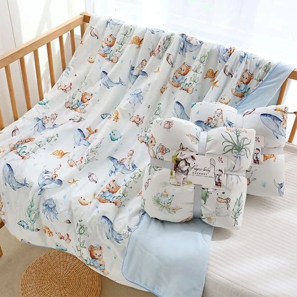 150x120cm Summer Cool Comforter for Children Class A Maternal and Infant Feeling Is Covered By Baby Sleeping Nap Quilt 250619