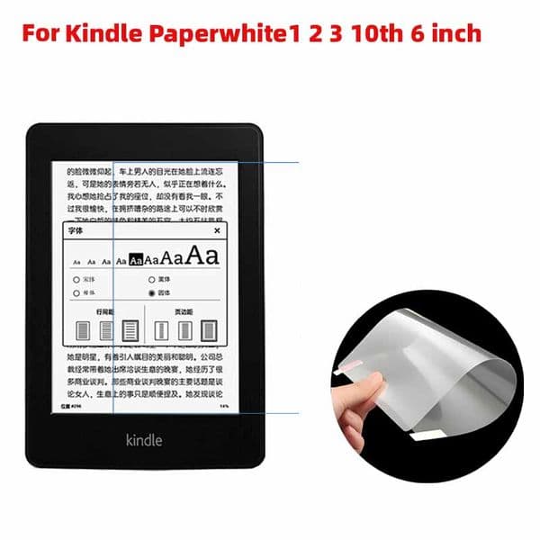 Soft Clear/matte Anti-glare Plastic PET film E-book reader screen protector Guard for Kindle Paperwhite1 2 3 10th 6 inch 5pcs/lot