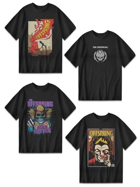 THE OFFSPRING CLOTHES T-Shirt Mens BAND Regular Graphic DISTRO Music Punk Rock Unisex Cotton 24s Casual z250619