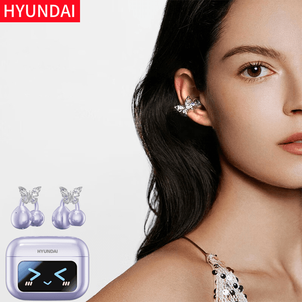 Headphones Bow HYUNDAI Butterfly Earrings Fashion Design Earphones TWS HiFi Sound Quality Earbuds For Android IOS labubu M100 Z260605