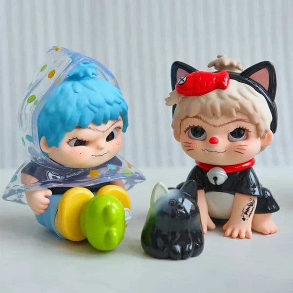 2026 Anime Action Figure figuras anime Back To Childhood Wakuku Series Blind Cute Doll Anime Figures Mystery Box Desktop Ornaments Collect Model Kid Toy Gift Z2506