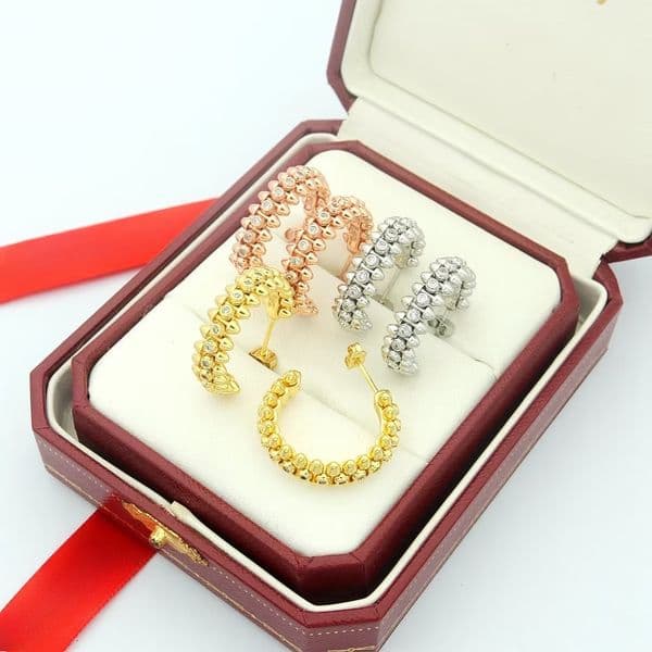 Luxury 18k Gold Earrings Brand Clash Earrings Women's Earrings Classic 316L Titanium Steel Designer Earrings Jewelrys For Woman