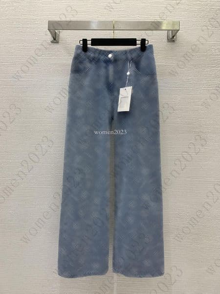 Brand Jeans Women designer pants denims pants Fashion LOGO trousers jeans vacation jeans washed cotton fabric denims pants Jun 18