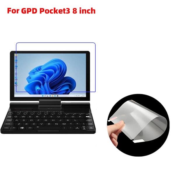 Soft Clear/matte Anti-glare Plastic PET film tablet pc screen protector Guard for GPD Pocket3 8 inch 3pcs/lot