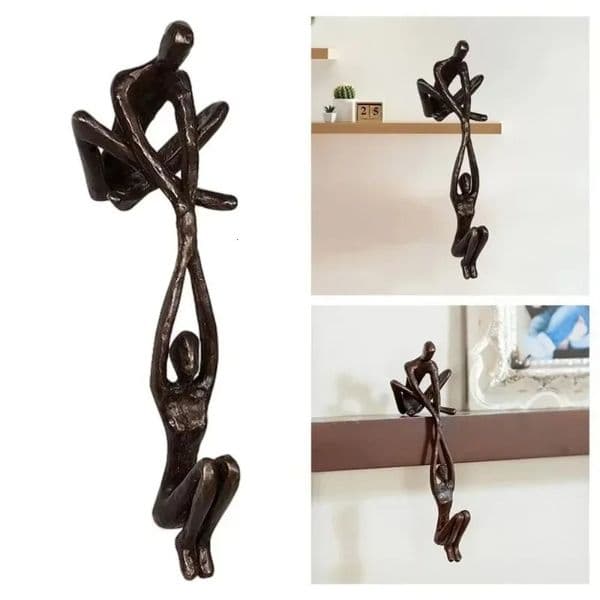 Man Lifting Woman Figurine Art Statue Lover Sculpture Ornament Home Desktop Decor Dancing Couple Sculpture Art Creative Artwork 250618