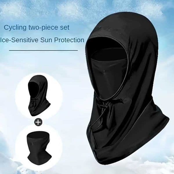 3-In-1 Summer Sunscreen Mask with Adjustable Drawstring-UV Breathable Neck Cover Suitable for Cycling and Outdoor Activities XJ250620