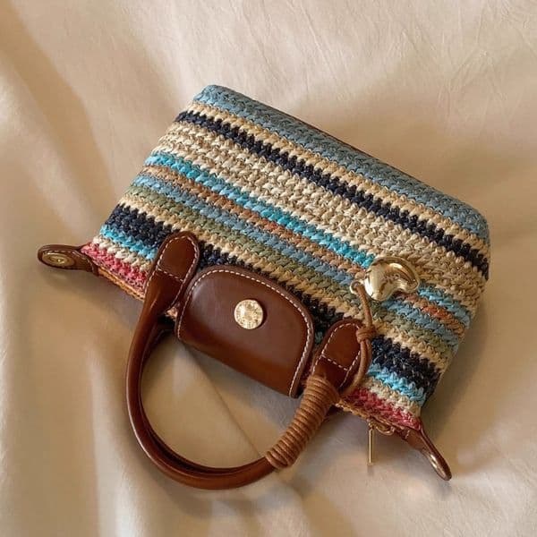 Free Shipping Chio2nd Holiday Stroll Tote Bag Women's Summer Mini Handwoven Bag Luxury Designer Single Shoulder Crossbody Small Bag