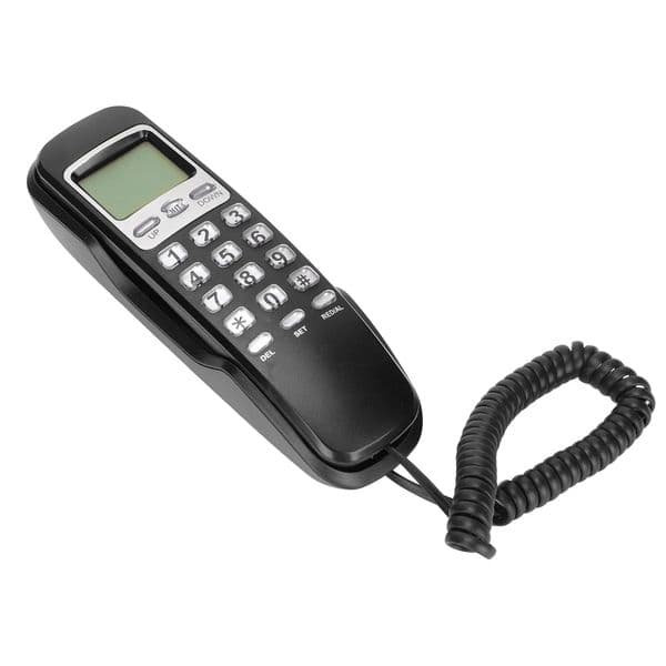 Home Landline Phone with LCD Display Redial Function Desktop Corded Fixed Telephone for Office el Home mini phone 250617