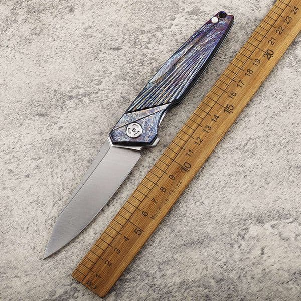 Made in the USA Made in the USA New Bird M390 knife Steel Blade Fire Polished Titanium Alloy Handle Wilderness Folding Self-defense Survival EDC Knife