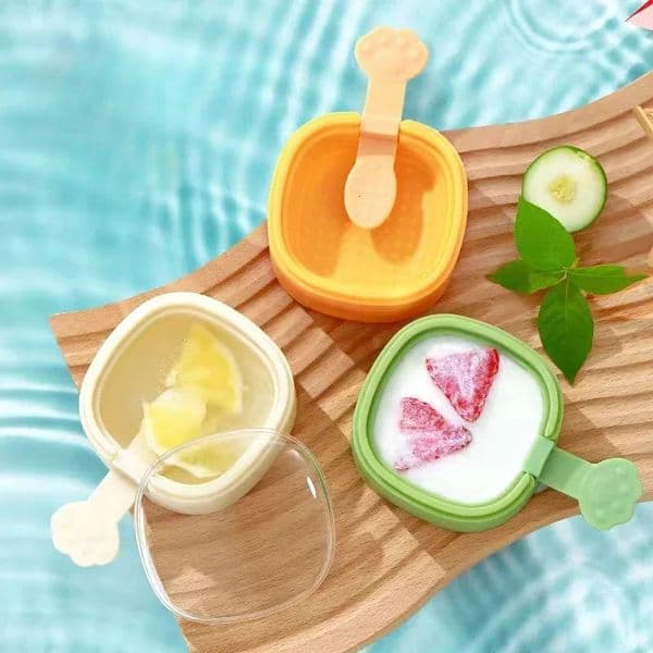 Ice Cream Popsicle Mold DIY Ice Cream Machine Homemade Ice Box with Plastic Stick Ice-lolly Mold Ice Cube Tray Kitchen Gadgets 250623