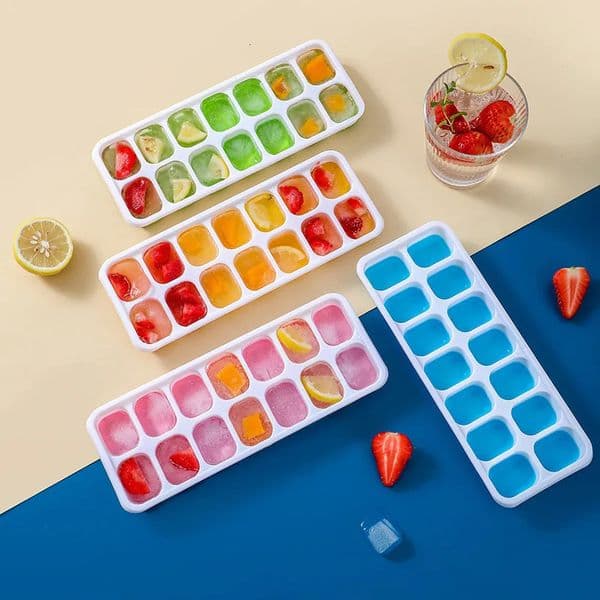 14 Grid Ice Cube Tray Silicone Mold Square Maker Nontoxic Durable Bar Pub Wine Blocks 250623BJ
