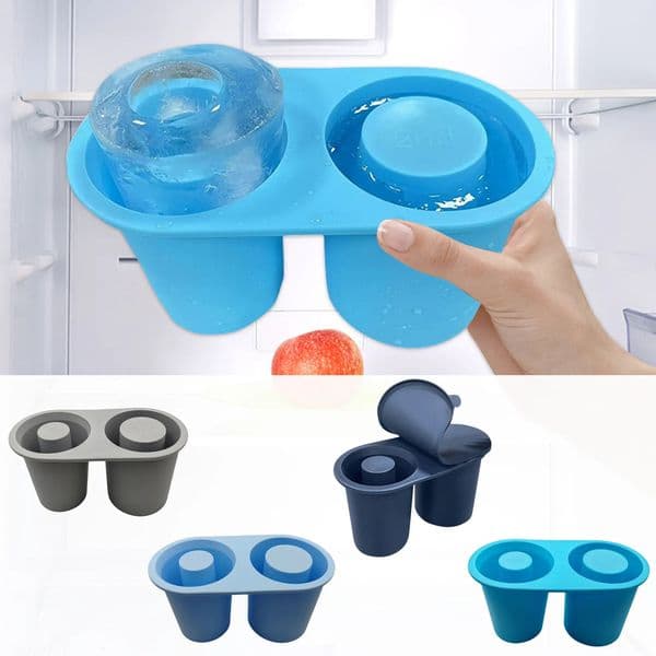 2 Cup Shaped Silicone Ice Cube Mold S Glass Tray Summer Bar Party Beer Cocktail Cold Drinking Tools 250623