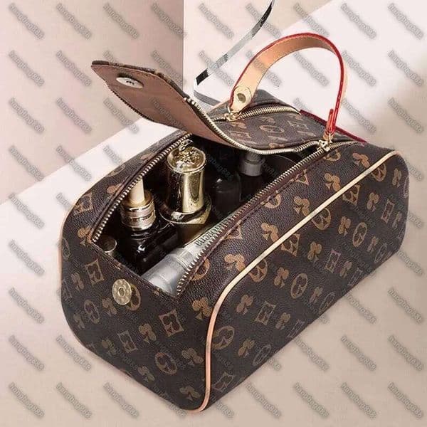 Double Zipper Men Travelling Toilet Bag Designer Women Wash Large Capacity Cosmetic Bags Toiletry Pouch Makeup Bags 2688