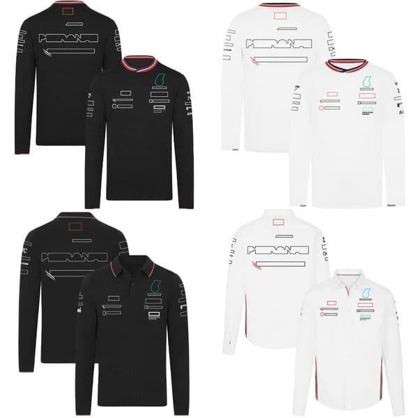 F1 2024 Team Driver T-shirt Formula 1 Racing Polo Shirt Jersey Race Same Long Sleeve T-shirt Men Women Summer Fans Tee Plus Size