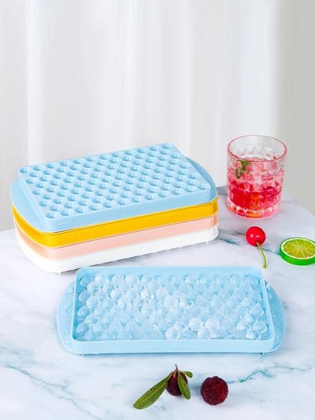 1pc Silicone Ice Cube Mold 104 Trays Food Grade Maker Kitchen Household Stackable With Covers 250623