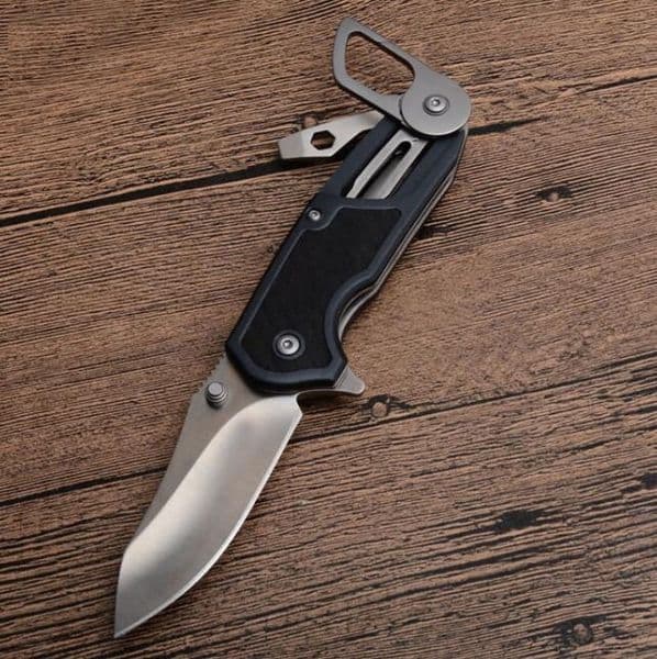 NEW KS 8200 Funxion Folding Knife 8Cr13MOV Blade Aviation Aluminum Handle Outdoor Camping Survival Tactical Hiking Hunting knife EDC Multifunctional Pocket Kniv
