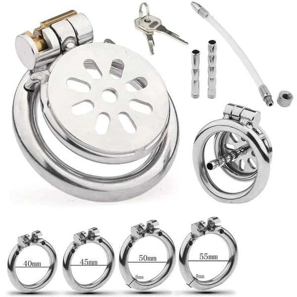 Male Slave Super Mini Chastity Cage Stainless Steel Chastity Device Penis Cage Cock Ring With Lock Sex Toys For Men BDSM Sissy