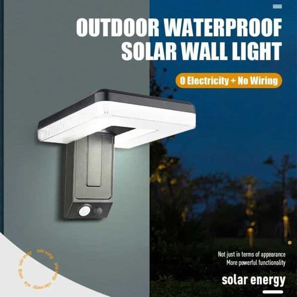 Foldable LED 120 Solar Light Outdoor Wall Lamp Waterproof Spotlights Lamp Motion Sensor Solar 3 Modes Street Light Garden Decor W250624