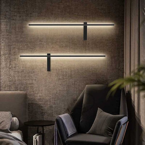 Modern LED outdoor IP65 waterproof wall lamp porch lamp bedroom living room background wall bedside long strip wall lamp decoration W250624